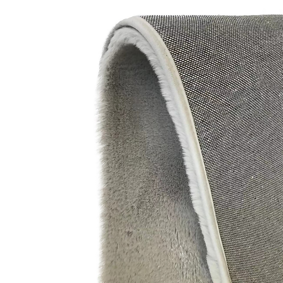 Luxury Soft Faux Fur Rug 120x170cm Vapour Homebase