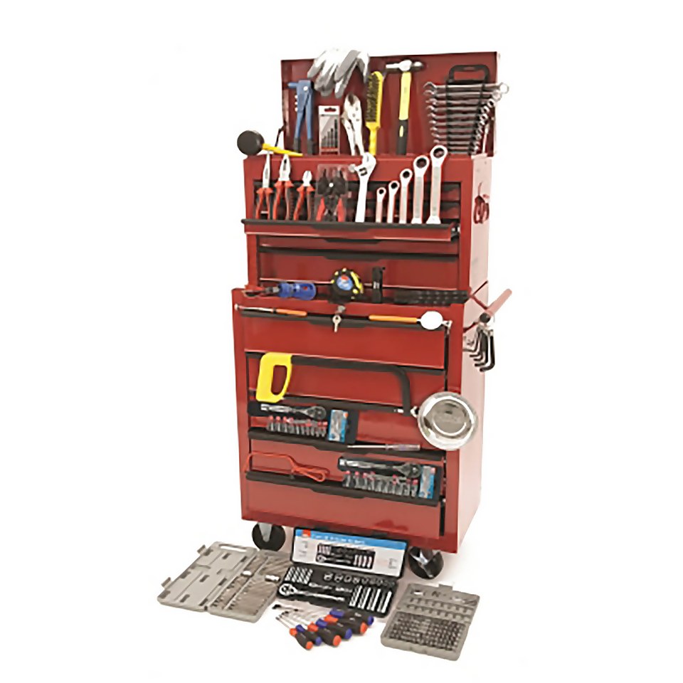 Hilka 271 Piece Tool Kit with Heavy Duty Tool Storage Chest & Cabinet