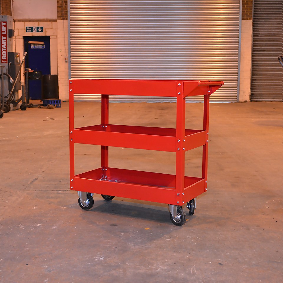 Hilka 3 Tier Service Cart Garage Tool Trolley