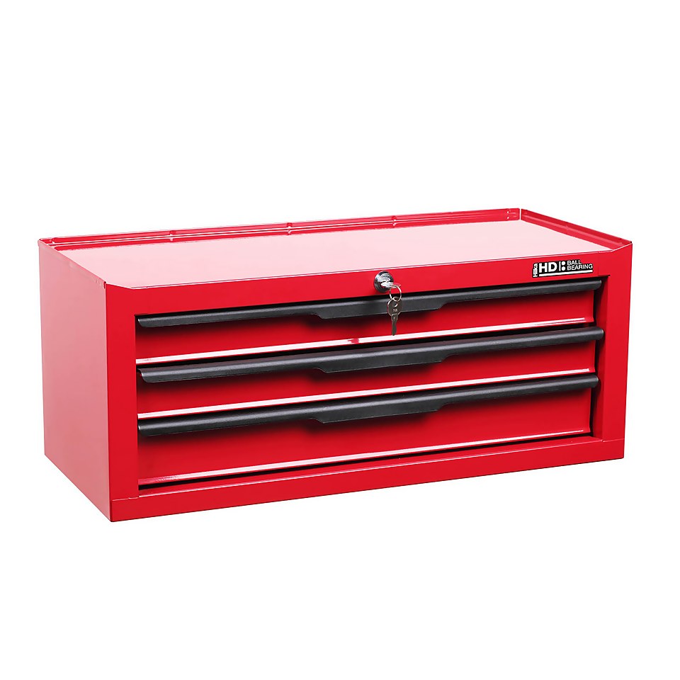 Hilka Heavy Duty 3 Drawer Add-on Tool Storage Chest with Ball Bearing Slides