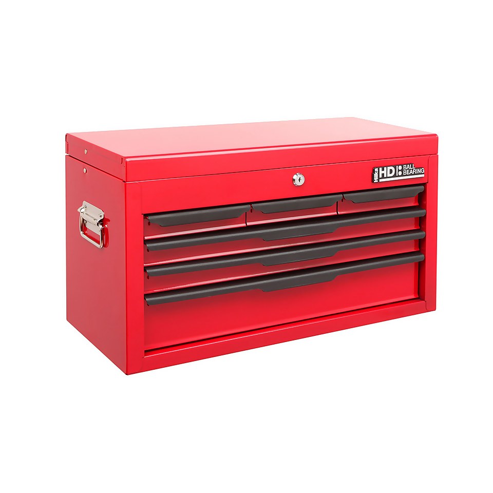 Hilka Heavy Duty 6 Drawer Tool Storage Chest  with Ball Bearing Slides
