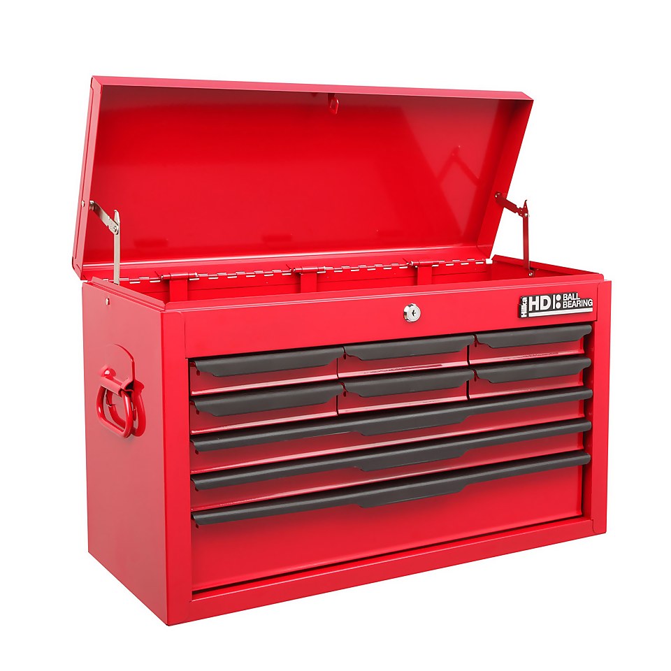 Hilka Heavy Duty 9 Drawer Tool Storage Chest with Ball Bearing Slides