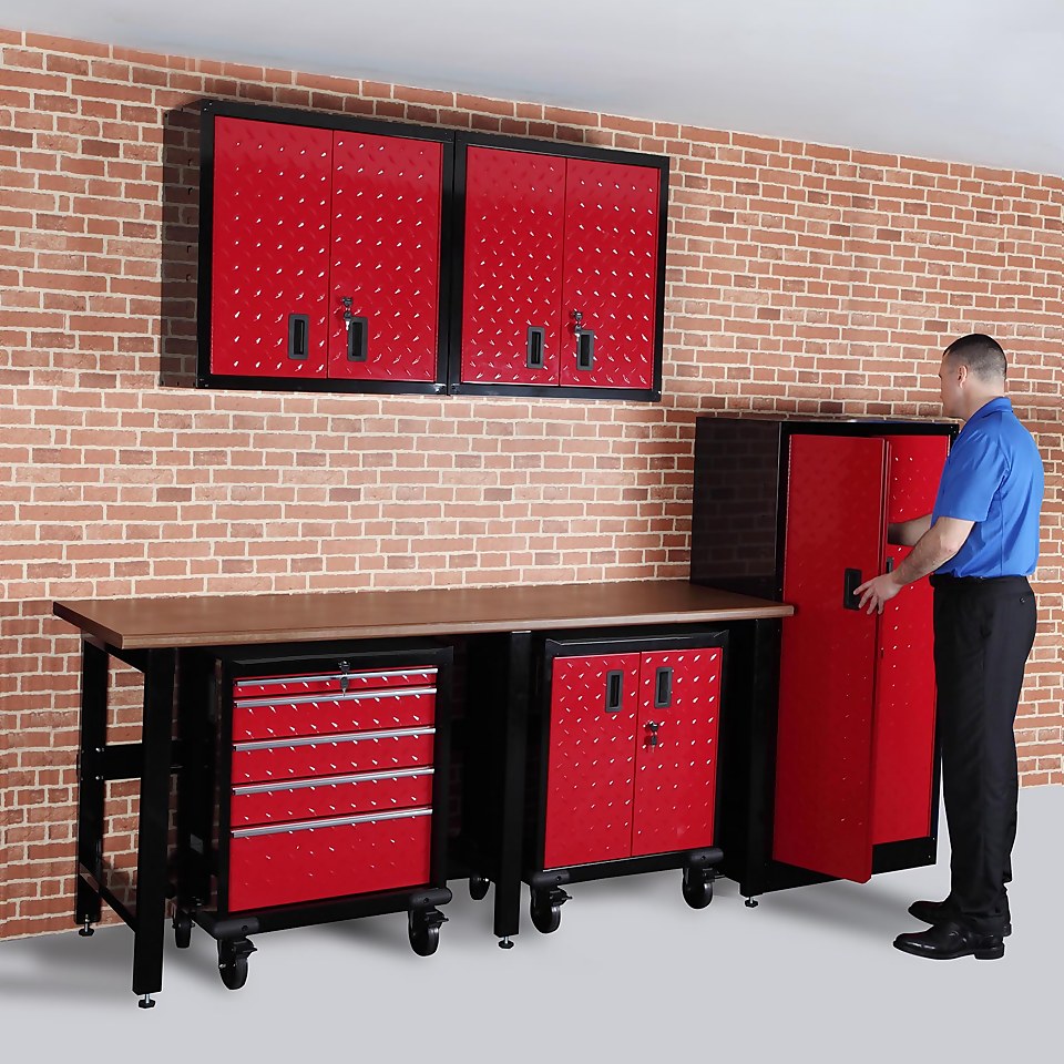 Hilka Garage Tall Tool Storage Cabinet