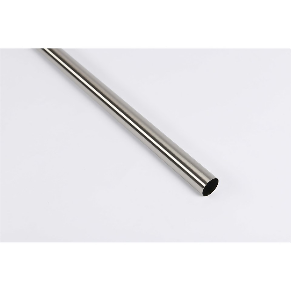 Brushed Stainless Steel Tube - 2.4m