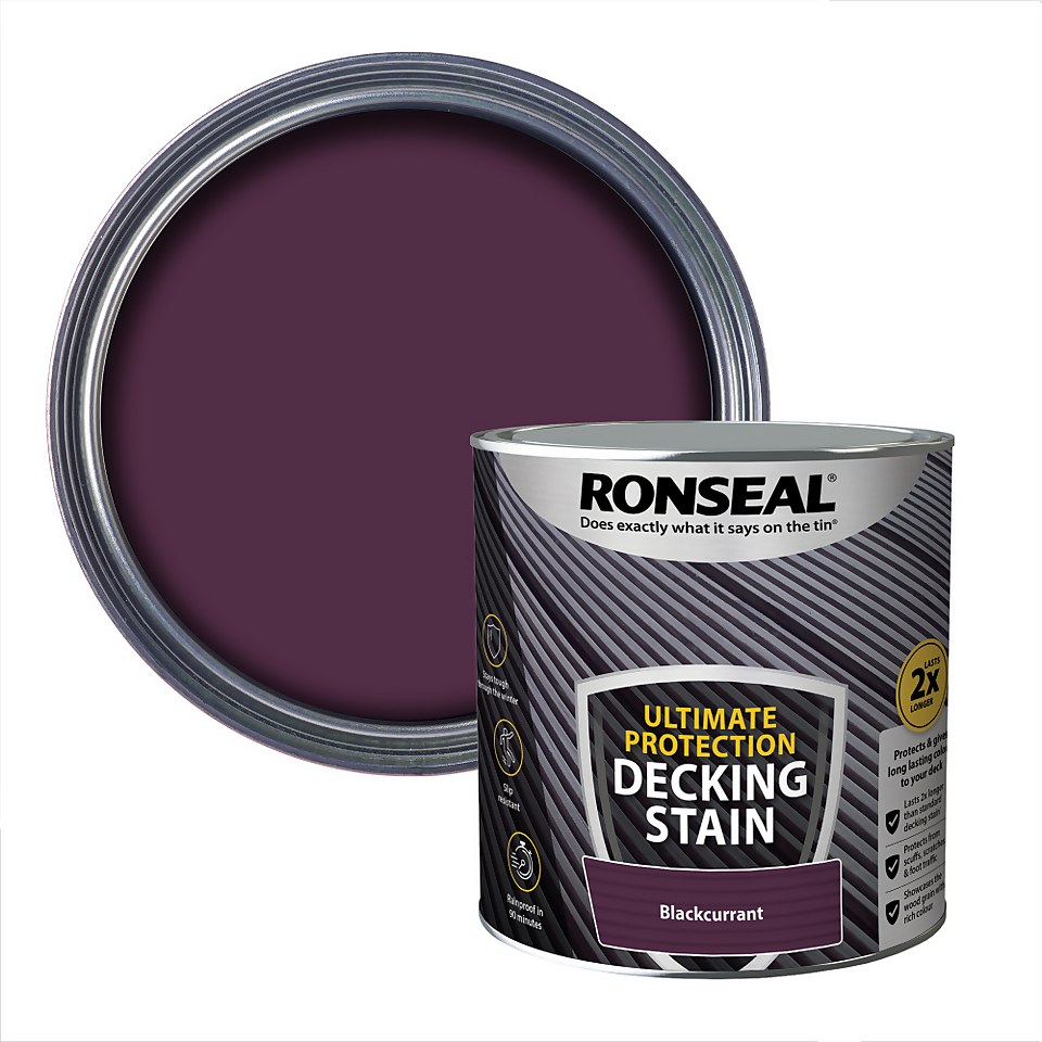 Ronseal Ultimate Protection Decking Stain Blackcurrant - 2.5L