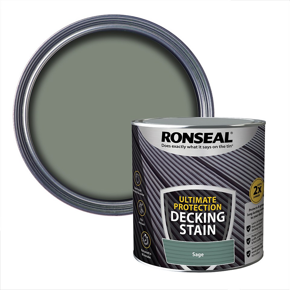 Ronseal Ultimate Protection Decking Stain Sage - 2.5L