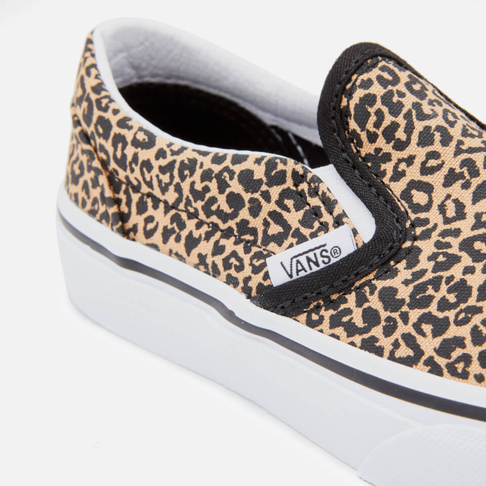 Vans Kids Classic Slip On Leopard Black Allsole