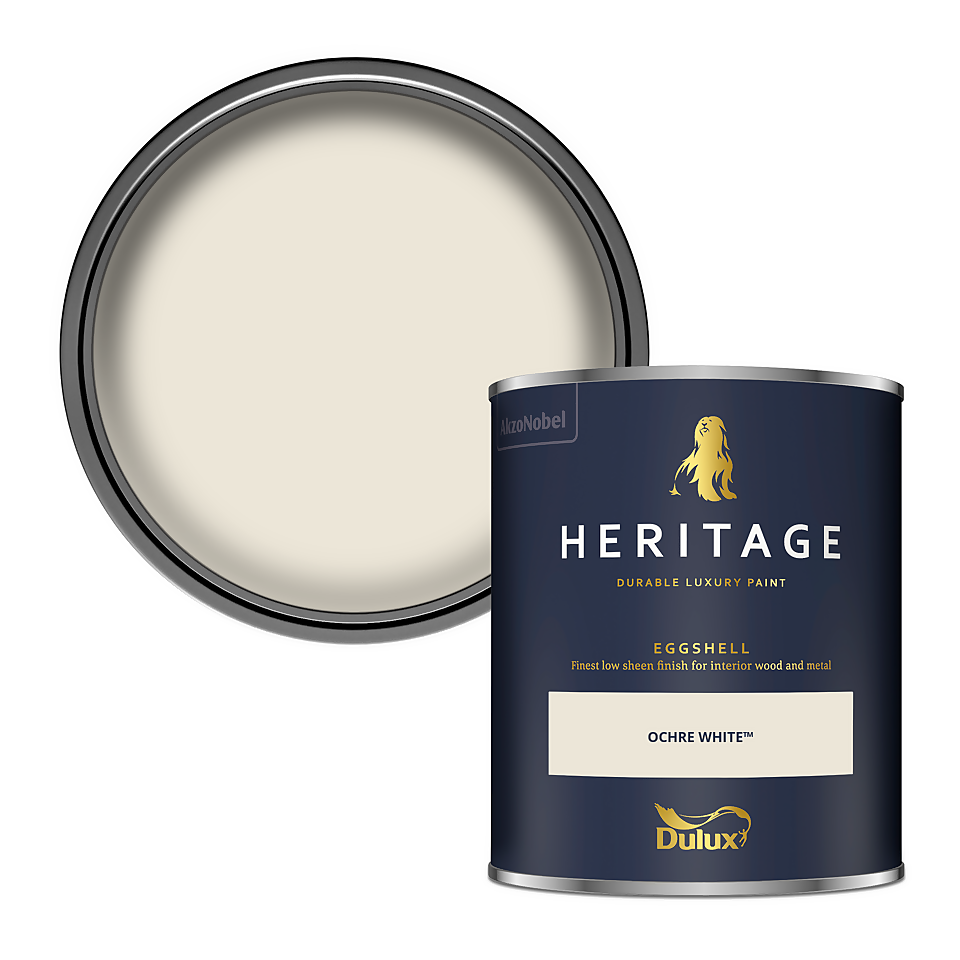 Dulux Heritage Eggshell Paint Ochre White - 750ml
