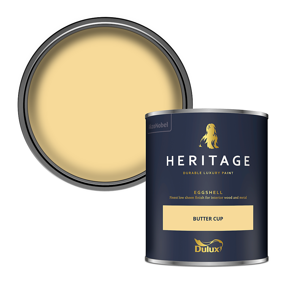 Dulux Heritage Eggshell Paint Butter Cup - 750ml