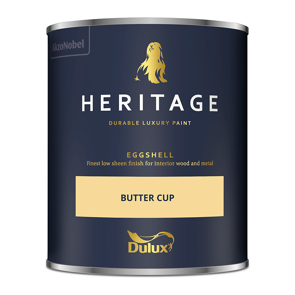 Dulux Heritage Eggshell Paint Butter Cup - 750ml