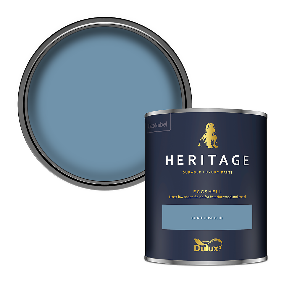 Dulux Heritage Eggshell Paint Boathouse Blue - 750ml