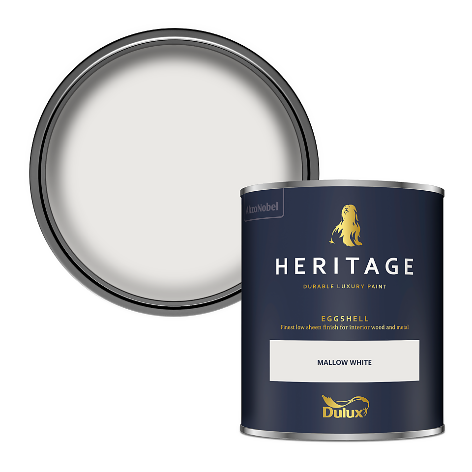 Dulux Heritage Eggshell Paint Mallow White - 750ml