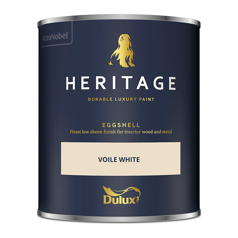 Dulux Heritage Eggshell Paint Voile White - 750ml