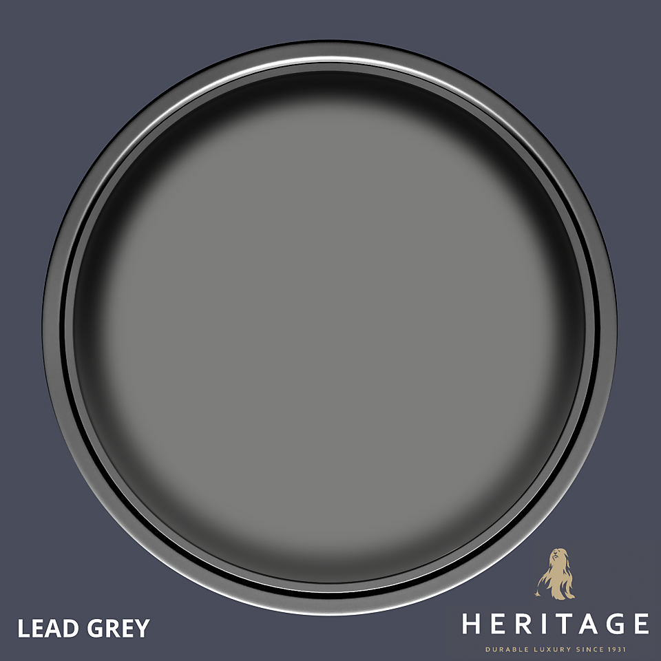 Dulux Heritage Eggshell Paint Lead Grey - 750ml
