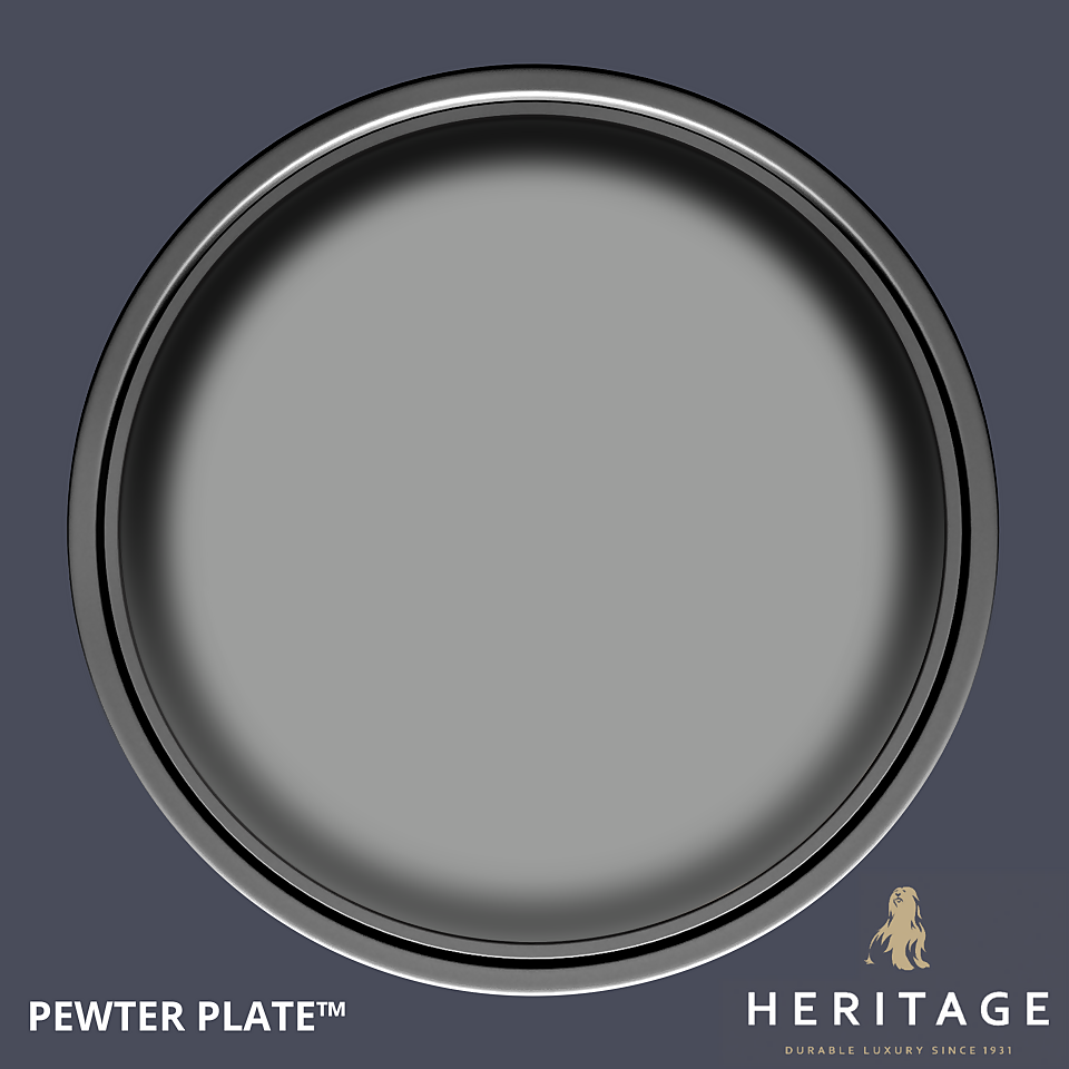 Dulux Heritage Eggshell Paint Pewter Plate - 750ml