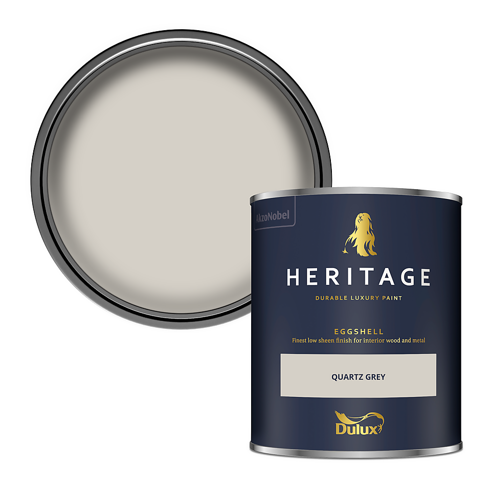 Dulux Heritage Eggshell Paint Quartz Grey - 750ml