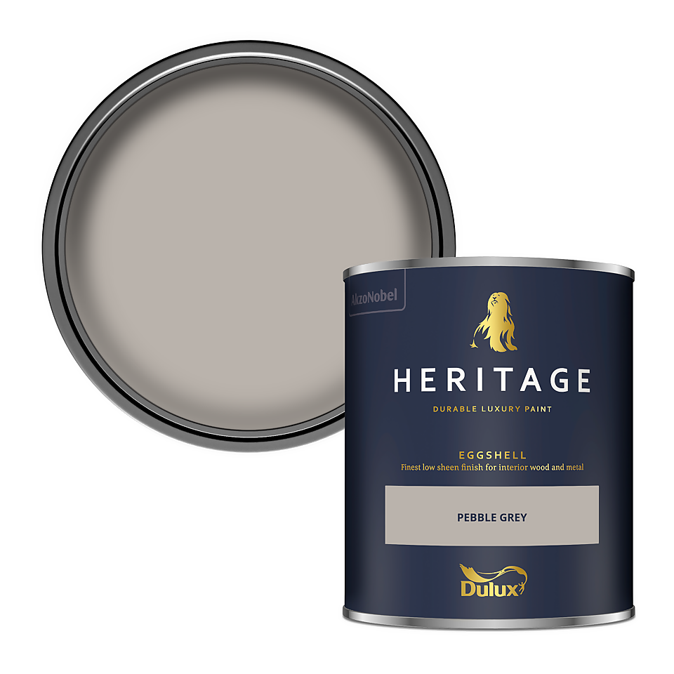 Dulux Heritage Eggshell Paint Pebble Grey - 750ml