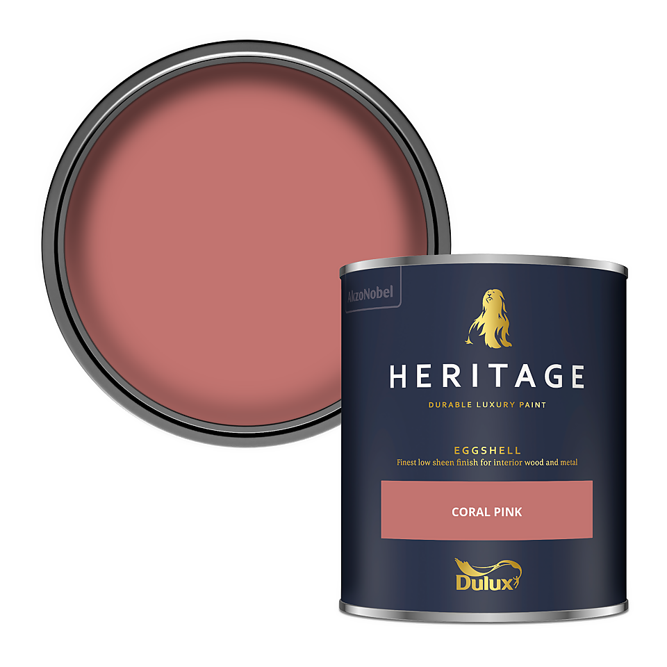 Dulux Heritage Eggshell Paint Coral Pink - 750ml