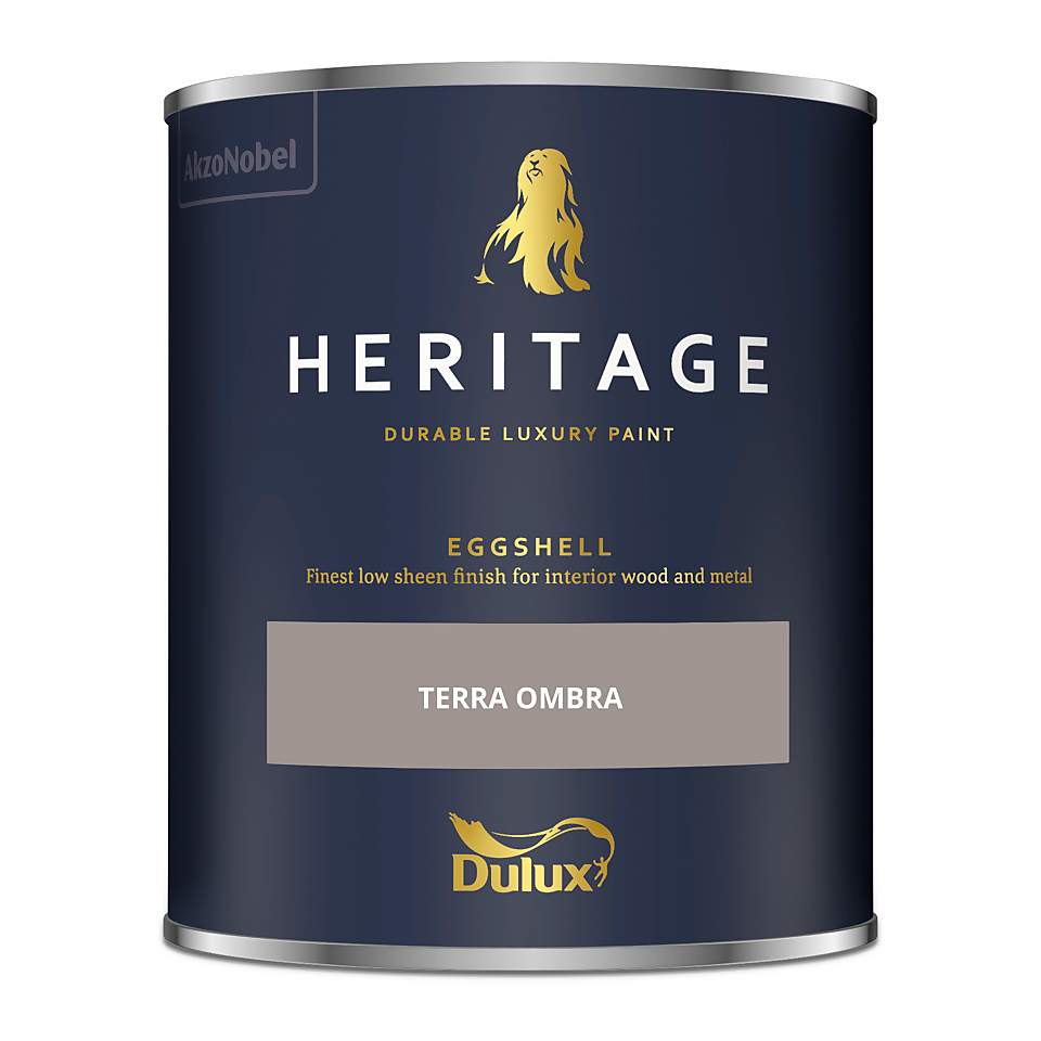 Dulux Heritage Eggshell Paint Terra Ombra - 750ml