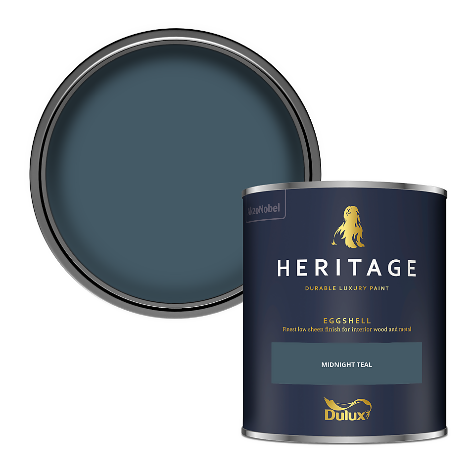 Dulux Heritage Eggshell Paint Midnight Teal - 750ml