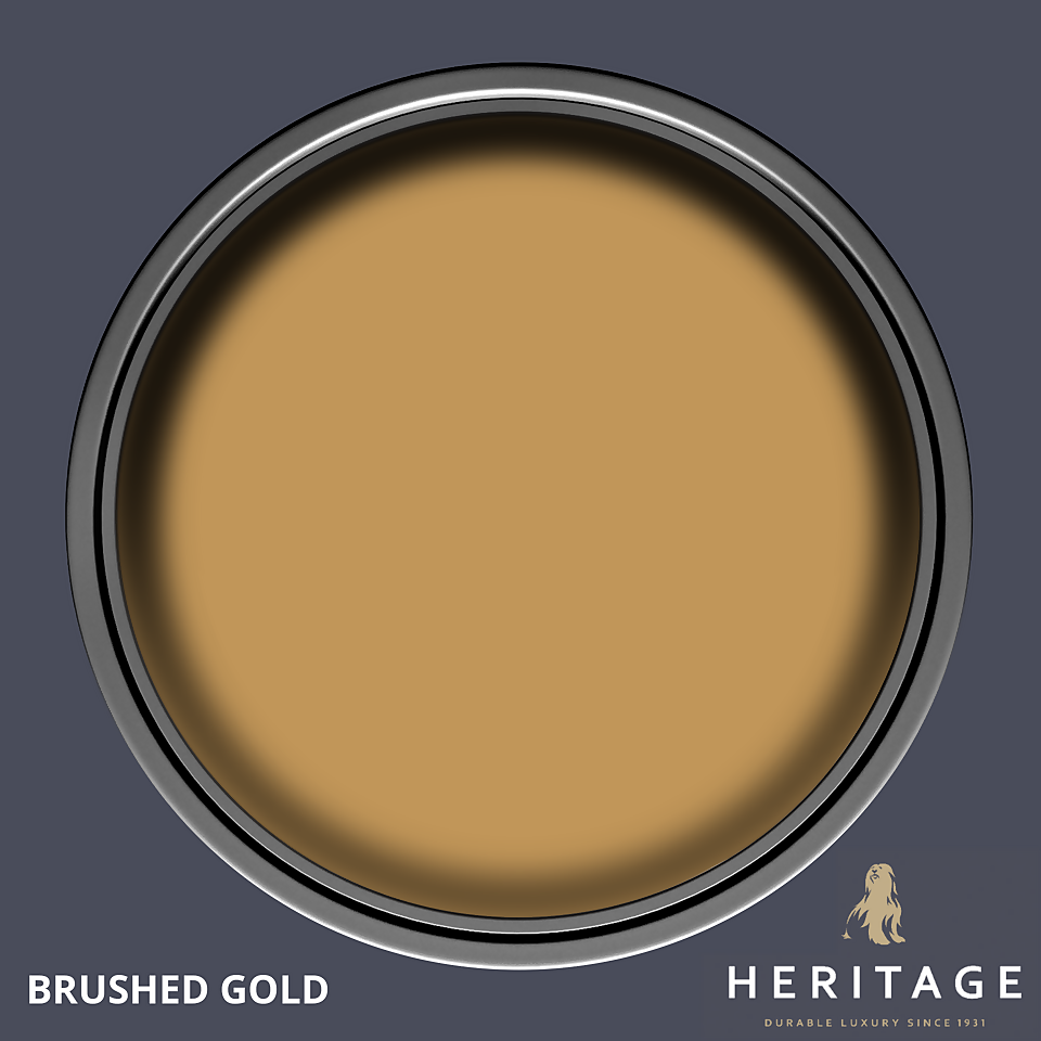 Dulux Heritage Eggshell Paint Brushed Gold - 750ml