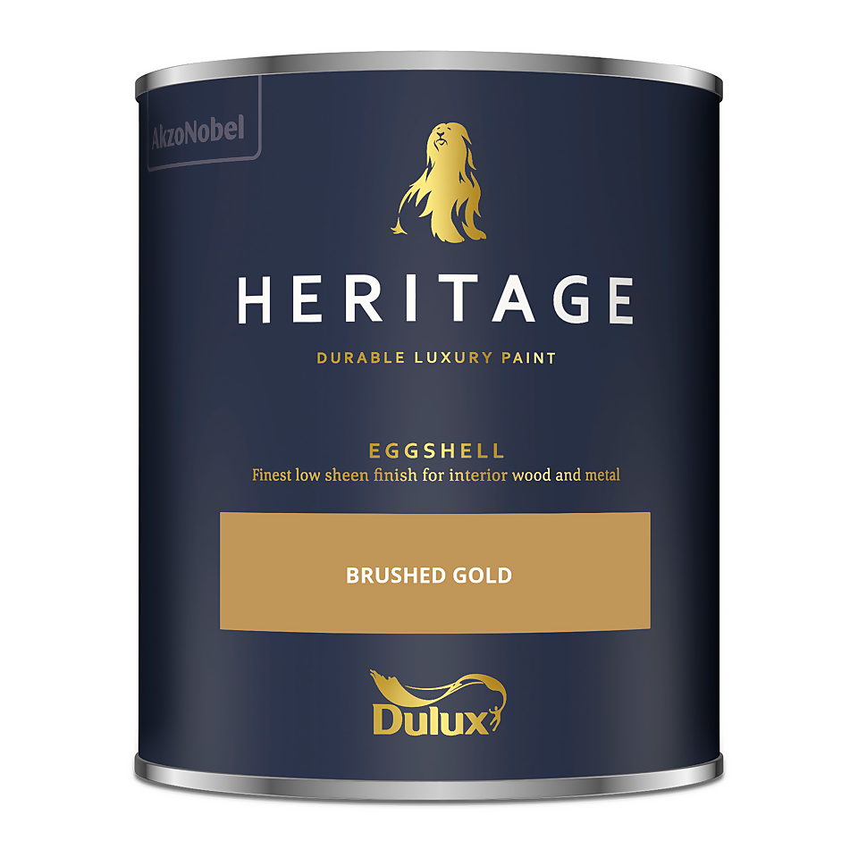 Dulux Heritage Eggshell Paint Brushed Gold - 750ml