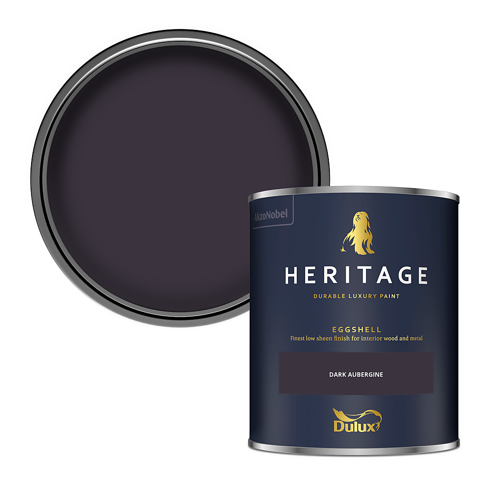 Dulux Heritage Eggshell Paint Dark Aubergine - 750ml