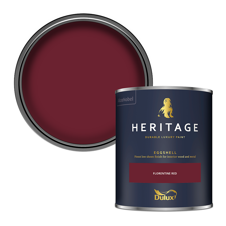 Dulux Heritage Eggshell Paint Florentine Red - 750ml