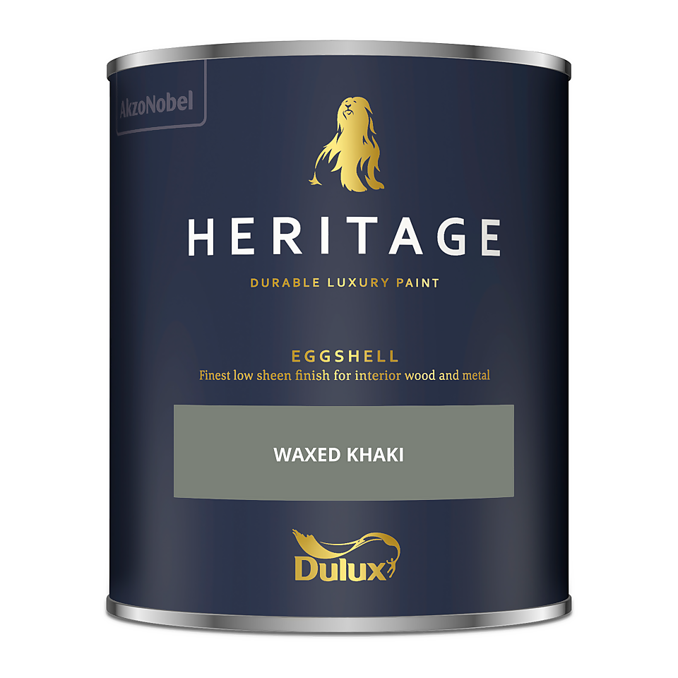 Dulux Heritage Eggshell Paint Waxed Khaki - 750ml