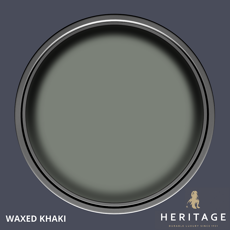 Dulux Heritage Eggshell Paint Waxed Khaki - 750ml