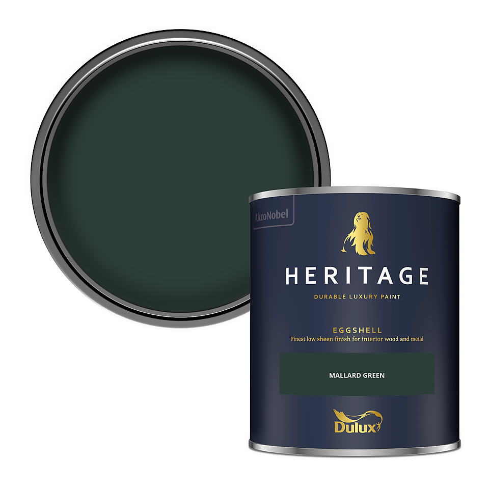 Dulux Heritage Eggshell Paint Mallard Green - 750ml