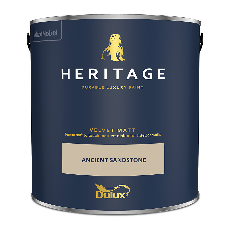 Dulux Heritage Matt Emulsion Paint Ancient Sandstone - 2.5L