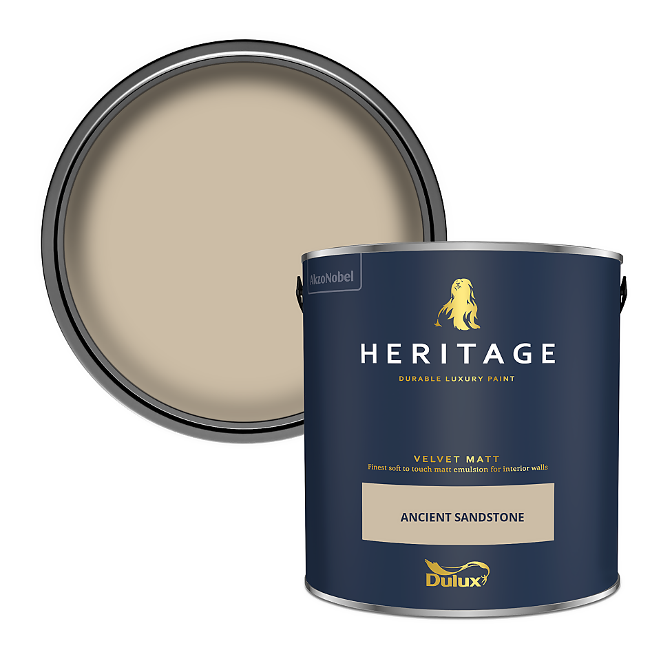 Dulux Heritage Matt Emulsion Paint Ancient Sandstone - 2.5L