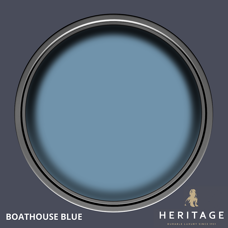 Dulux Heritage Matt Emulsion Paint Boathouse Blue - 2.5L