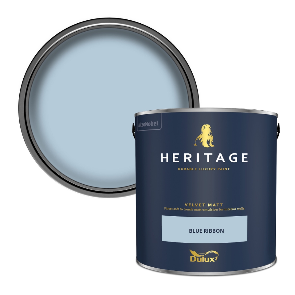 Dulux Heritage Matt Emulsion Paint Blue Ribbon - 2.5L