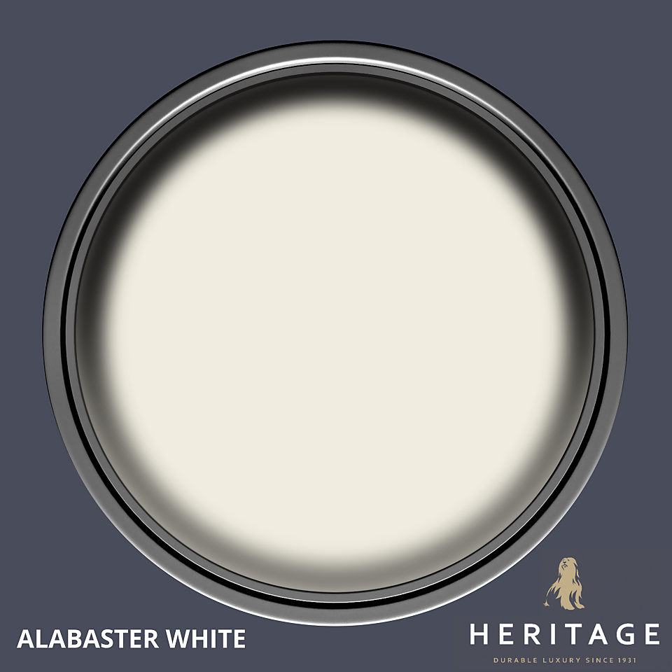 Dulux Heritage Matt Emulsion Paint Alabaster White - 2.5L