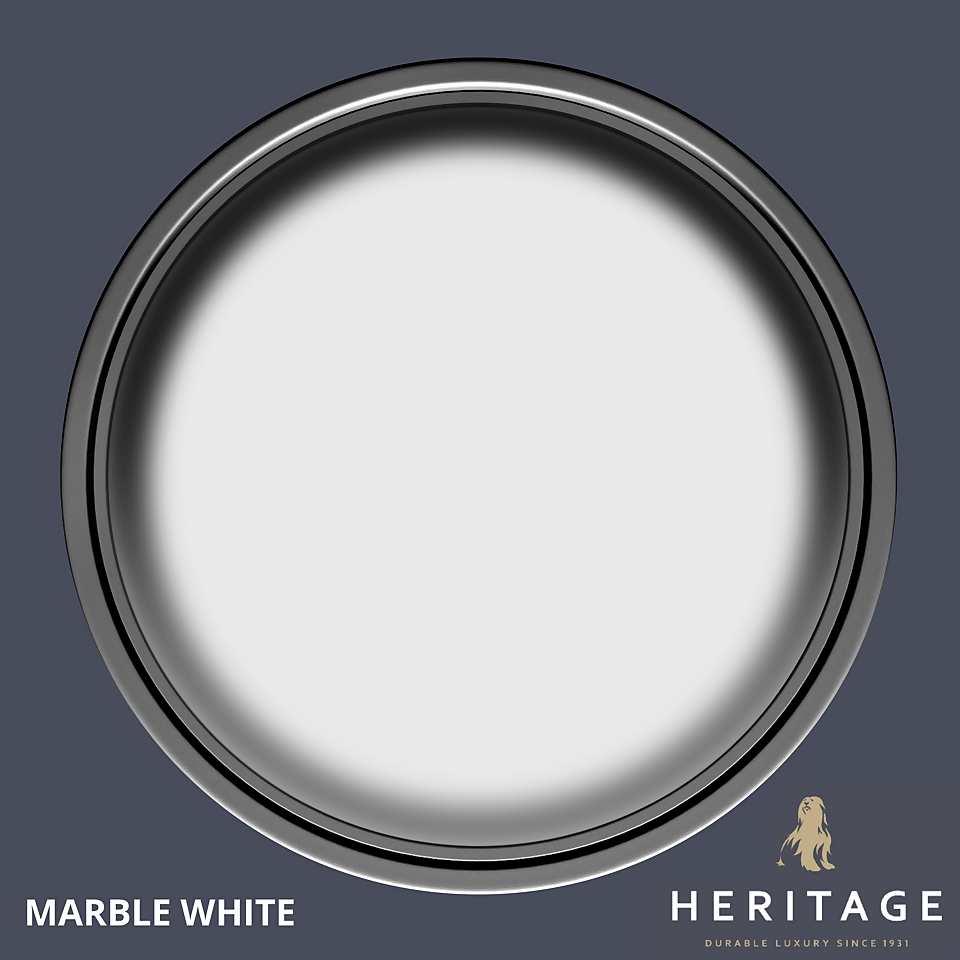 Dulux Heritage Matt Emulsion Paint Marble White - 2.5L