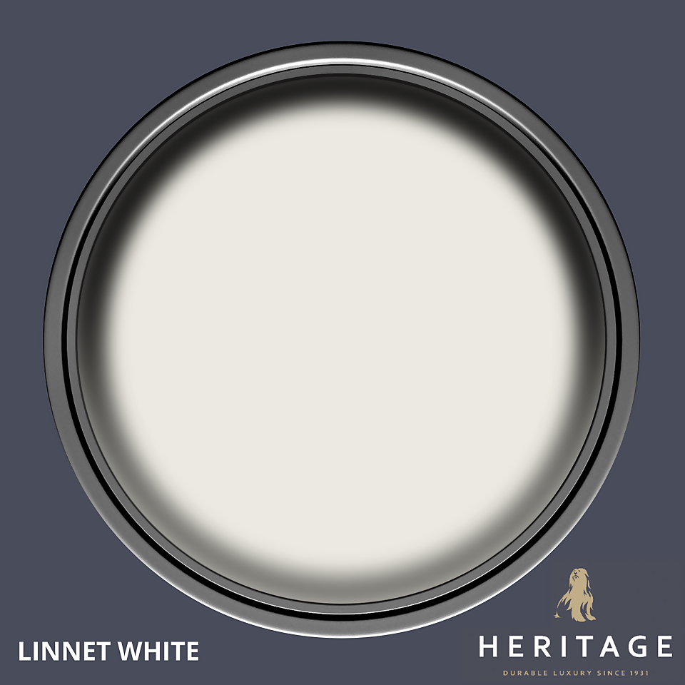 Dulux Heritage Matt Emulsion Paint Linnet White - 2.5L