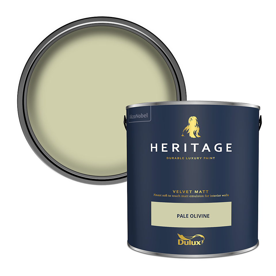 Dulux Heritage Matt Emulsion Paint Pale Olivine - 2.5L