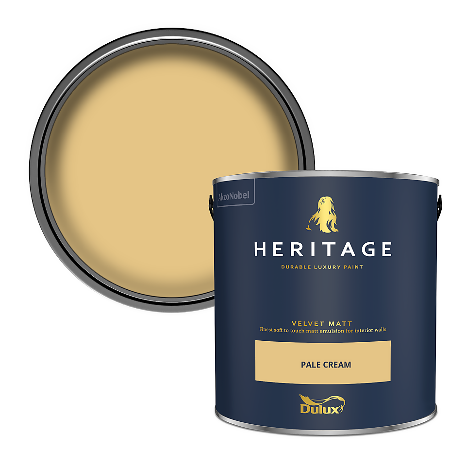 Dulux Heritage Matt Emulsion Paint Pale Cream - 2.5L
