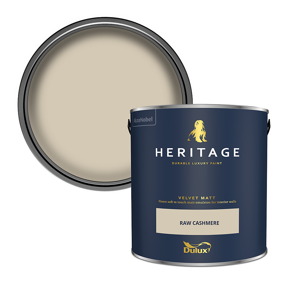 Dulux Heritage Matt Emulsion Paint Raw Cashmere - 2.5L