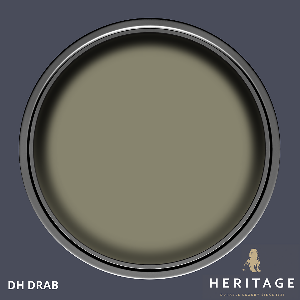 Dulux Heritage Matt Emulsion Paint DH Drab - 2.5L