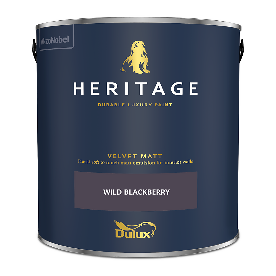 Dulux Heritage Matt Emulsion Paint Wild Blackberry - 2.5L
