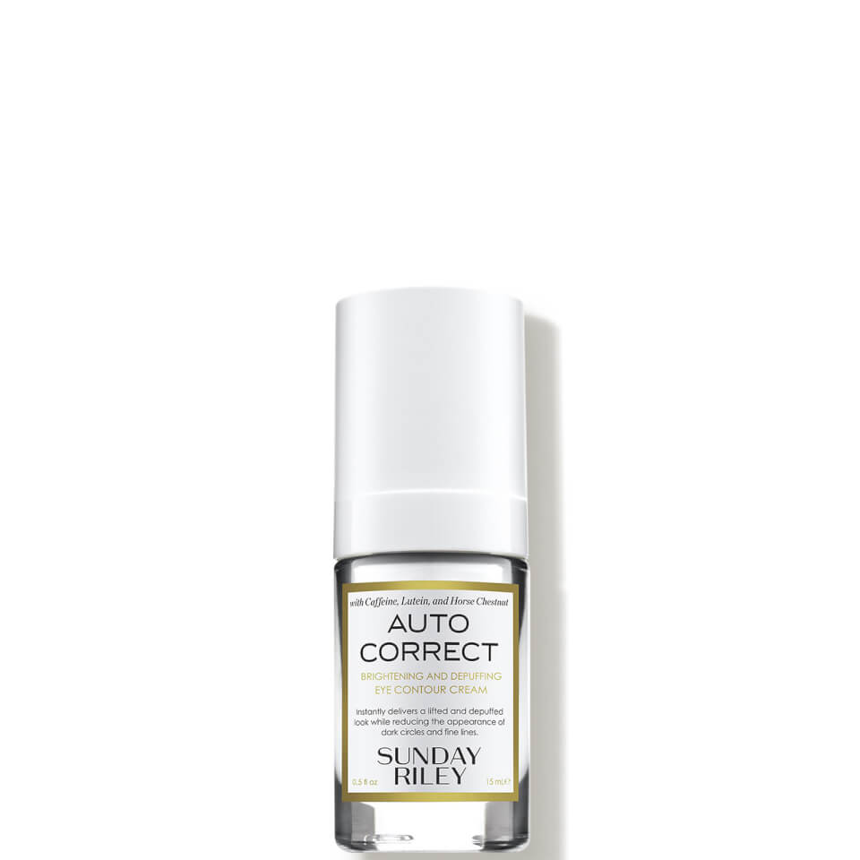 Sunday Riley Auto Correct Brightening and Depuffing Eye Contour Cream 15ml