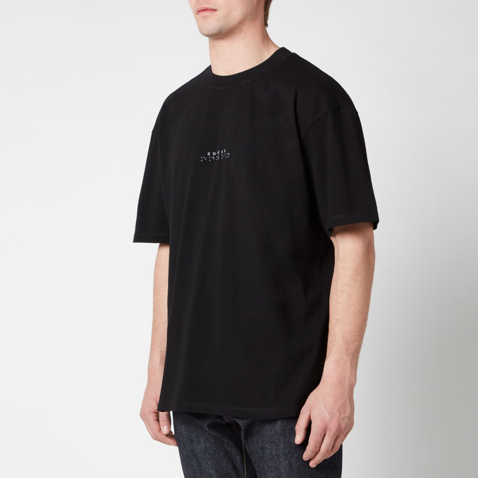 Tシャツ・カットソー EDWIN Men T-shirt Black I035008 8967 Edwin Men's Nazo T-Shirt - Black - S | Coggles
