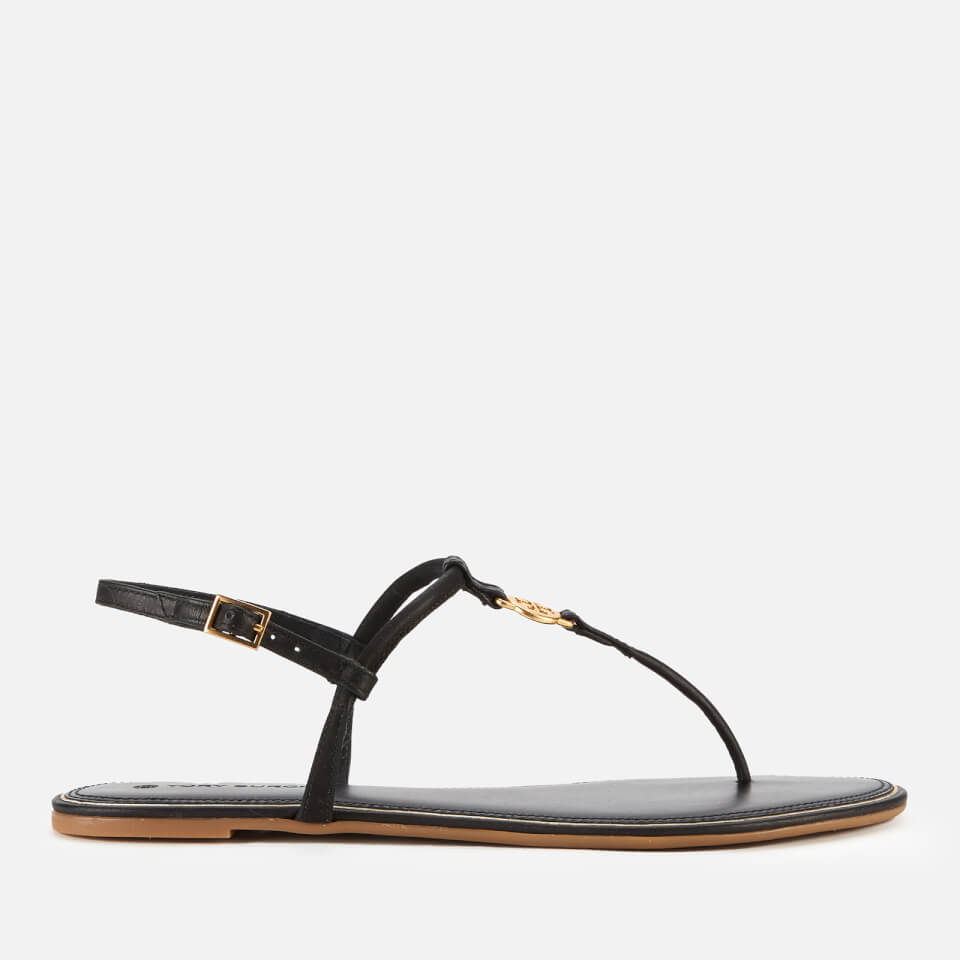 Tory Burch Women s Emmy Flat Sandals Perfect Black Allsole