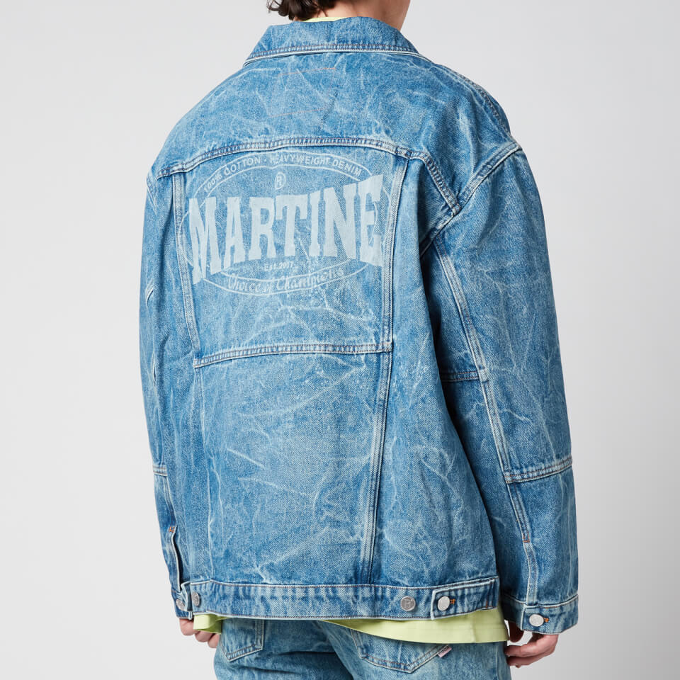 Martine Rose Men s Oversized Denim Jacket Acid Blue Denim Coggles