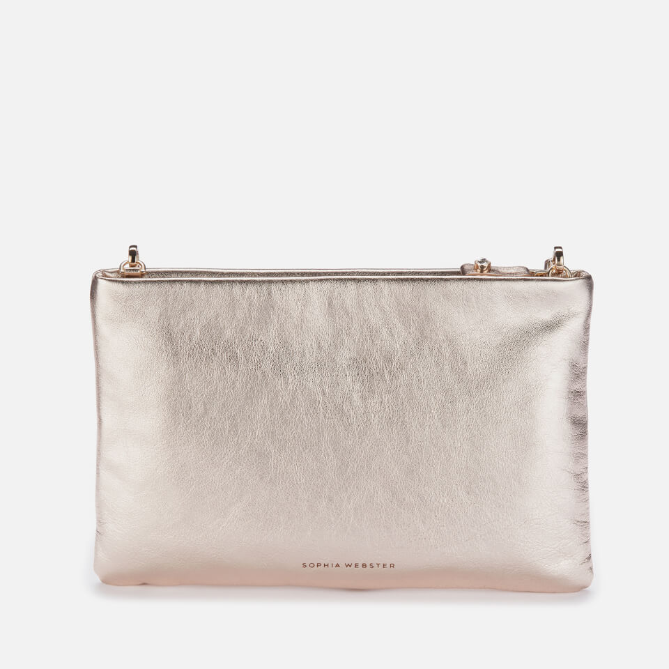 Sophia Webster Women's Flossy Crystal Clutch Bag - Gold