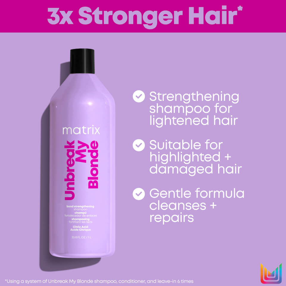 Matrix Total Results Unbreak My Blonde Strengthening Shampoo for Chemically Over-Processed Hair 1000ml