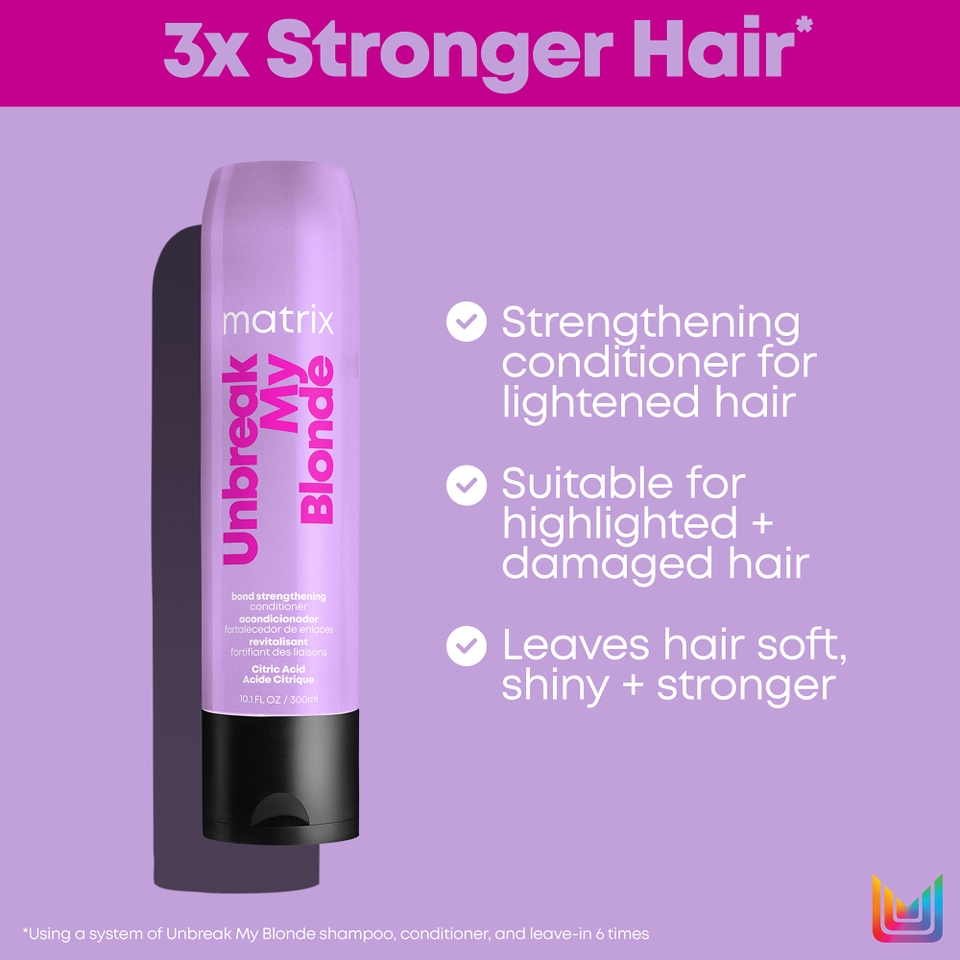 Matrix Total Results Unbreak My Blonde Strengthening Conditioner for Chemically Over-processed Hair 300ml
